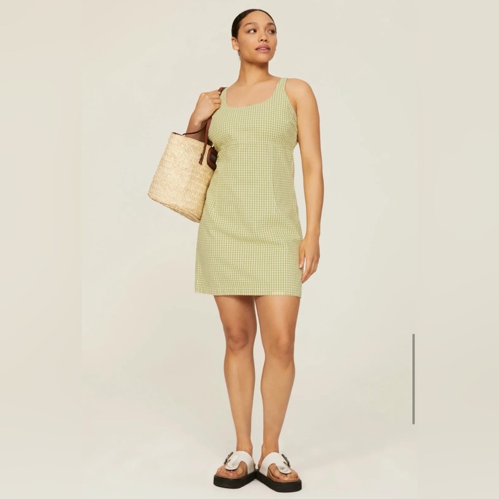 Levi’s Roy Structured Dress in Green Gingham